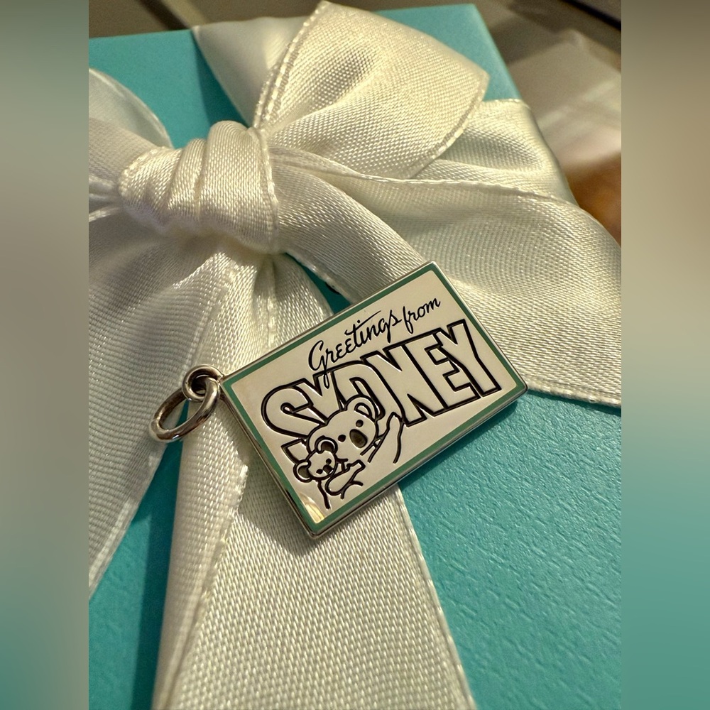 Tiffany & Co. 🐨 SYDNEY | Postcard Charm .925 Authentic Silver ~ Retired Tiffany